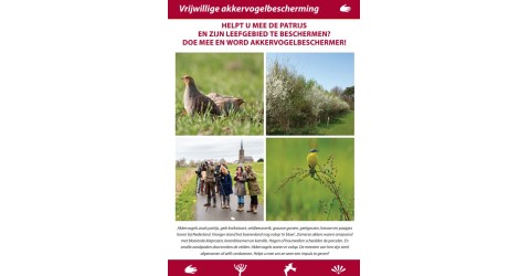 flyer 'Vrijwillige akkervogelbescherming'